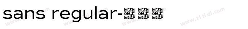 sans regular字体转换